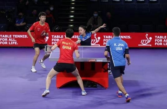 中美混双跨国组合获世乒赛铜牌,最终以3比1取胜晋级4强！