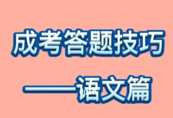 成考语文复习考前冲刺策略!成考语文作文是重点!