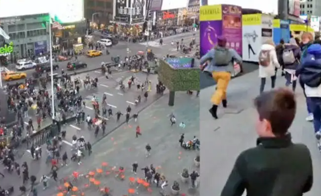 纽约时代广场传出巨大爆炸声是咋回事？引发群众恐慌附近居民仓皇逃走