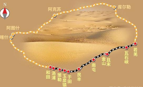 中国建成世界首条环沙漠铁路线 全球收条沙漠换线中国建成世界首条环沙漠铁路线