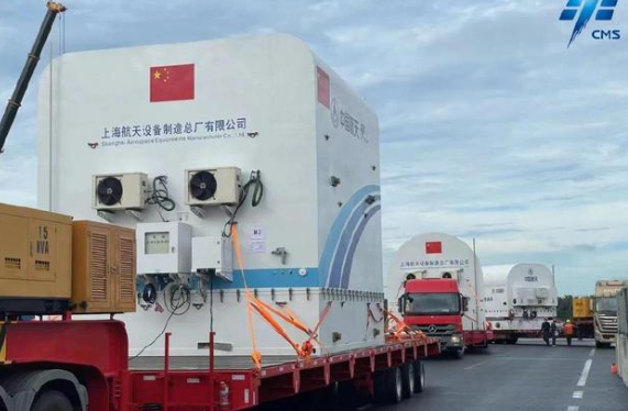 梦天实验舱运抵发射场 中国空间站健身进度梦天实验舱运抵发射场