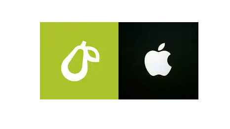 苹果起诉创业公司梨型logo相似之处都是水果？