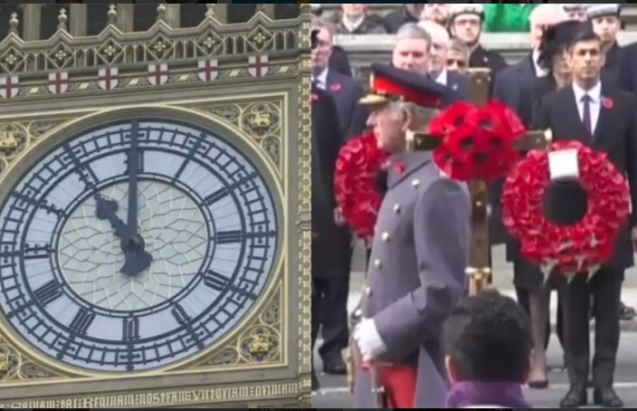 英国大本钟时隔5年再敲响(今天是英国的国殇纪念日)