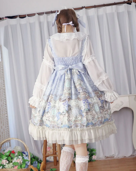 洛丽塔风格的树杈裙该怎么搭配(白鹿秋冬季穿搭洛丽塔风格树杈裙) 洛丽塔风格的树杈裙该怎么搭配(白鹿秋冬季穿搭洛丽塔风格树杈裙)