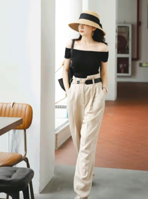 2026杏裤早春穿长度选多长好?草莓型身材适合多长的杏裤?