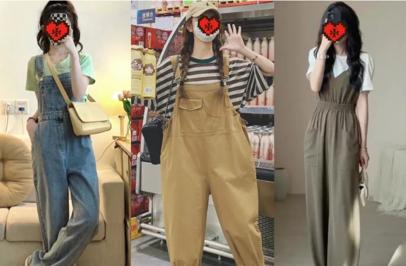 白鹿穿背带裤配翻领外套秋季精灵感(背带裤可以搭翻领外套吗)