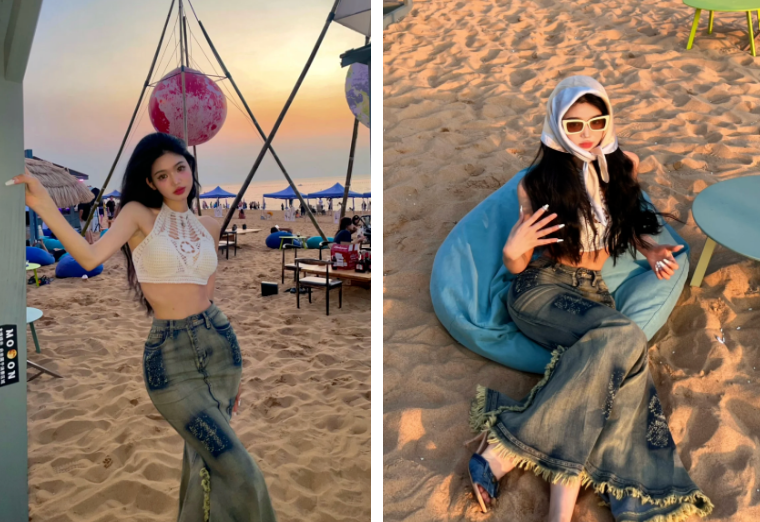 吊带+工装裙打造夏天最in穿搭，吊带+工装裙撩人又时髦!