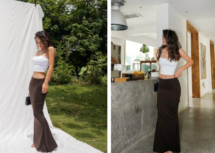 吊带+工装裙打造夏天最in穿搭，吊带+工装裙撩人又时髦!