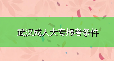 武汉成人大学怎么报名（成人大学报名的流程和注意事项）