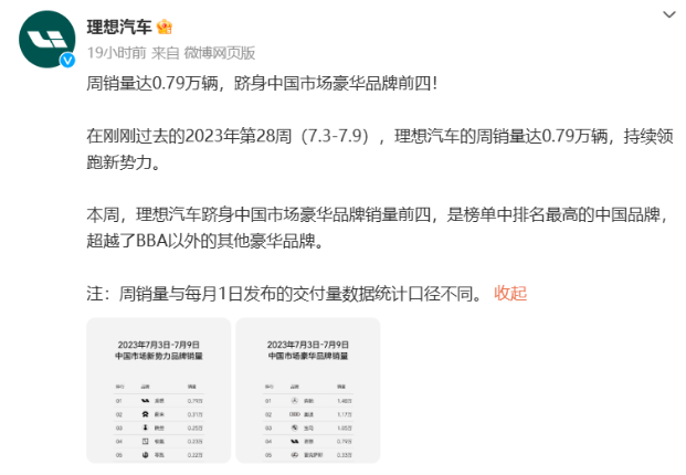 小鹏怒怼理想“销量造假”(理想汽车公布最新周销量)