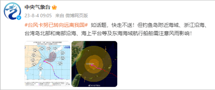 台风“卡努”已经发生转向!台风“卡努”为什么大角度调头? 台风“卡努”已经发生转向!台风“卡努”为什么大角度调头?