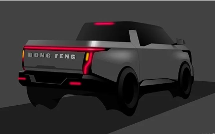 东风全新皮卡效果图曝光，外观很前卫时尚或搭载新能源动力