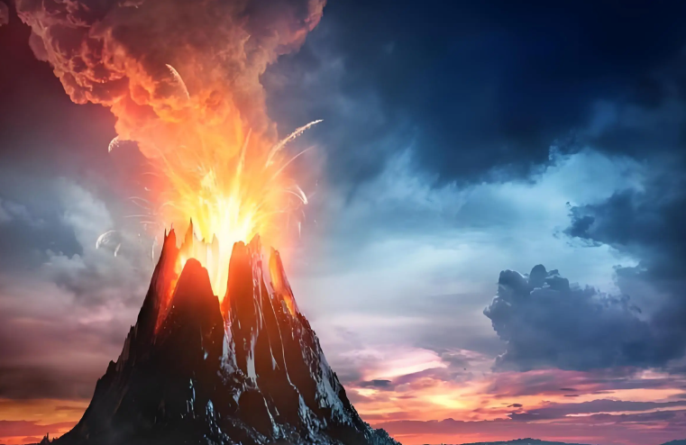 日本鹿儿岛地区地震频发，火山喷发灰柱高达5000米!