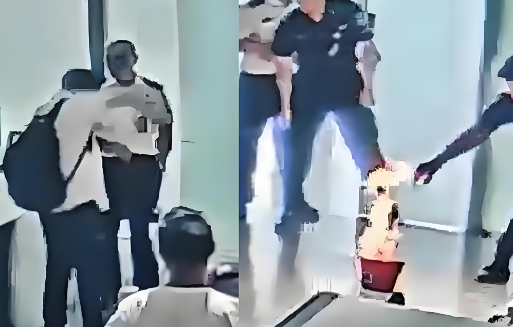 男子机场怒砸充电宝瞬间起火！男子过安检被拦怒砸充电宝瞬间起火！