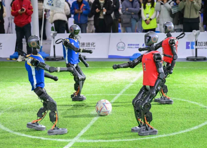 机器人足球世界杯历史突破 中国战队包揽冠亚军!