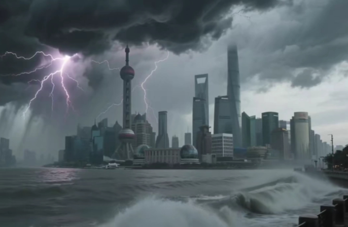 上海暴雨白昼瞬间变黑夜 极端天气给城市带来了什么?