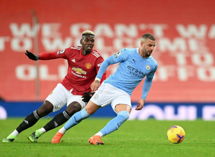 英超曼城3-0大胜曼联 哈兰德双响终结连败