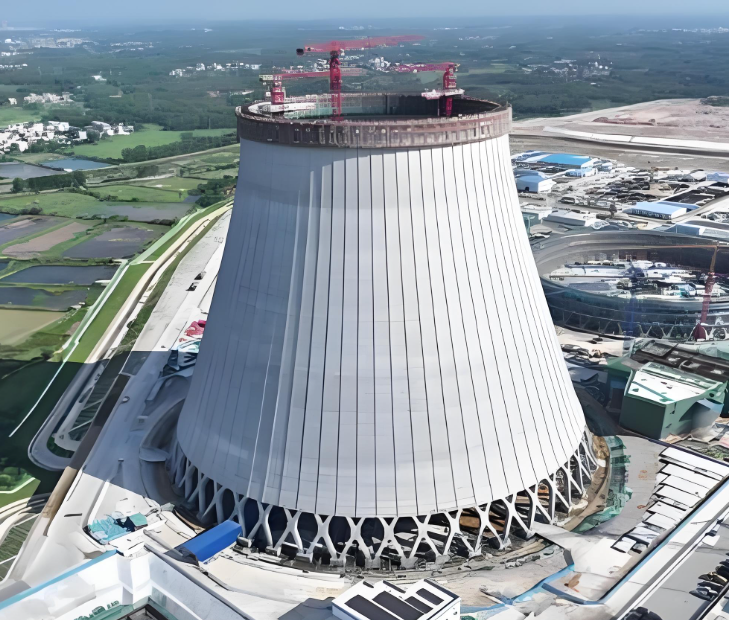 全球核电第一大塔主体结构施工完成！全球核电第一大塔年发电量200亿度