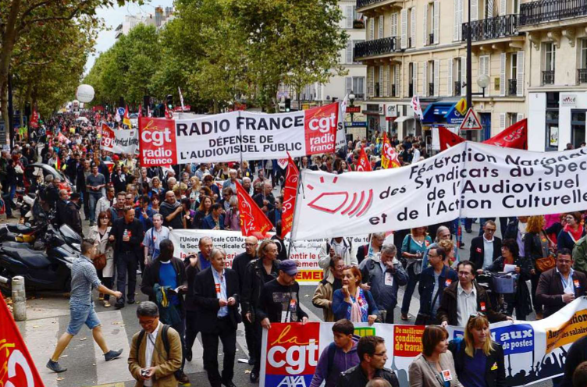 法国逾50万人罢工反对财政紧缩方案 理贝鲁的财政紧缩方案遭到法国国民议会和民众反对 法国逾50万人罢工反对财政紧缩方案 理贝鲁的财政紧缩方案遭到法国国民议会和民众反对