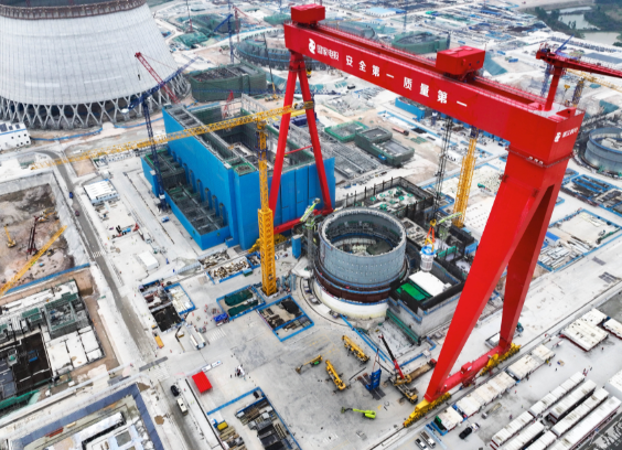 世界核电第一大塔主题结构施工完成 广东廉江核电项目1号机组将全面进入塔内构件安装阶段