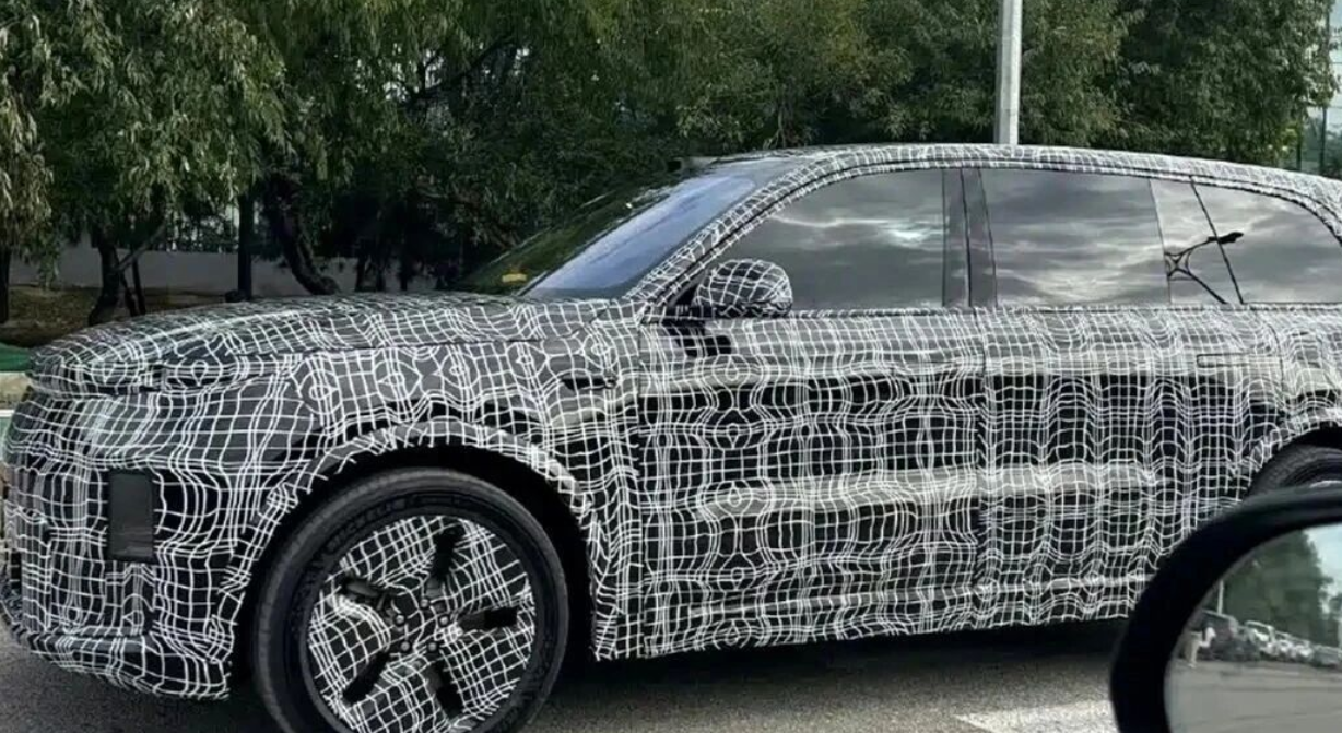 新款理想L9最新谍照图曝光！（新款理想L9超大电池+后轮转向？）