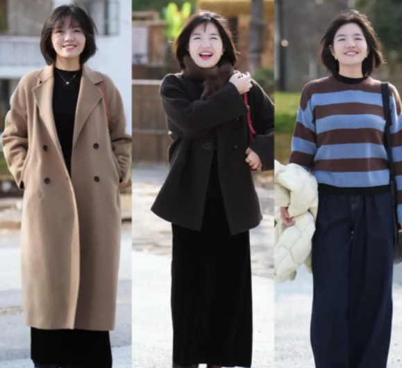 微胖女孩大衣内搭连衣裙一键遮肉(秋季微胖女孩大衣优雅显瘦穿搭方案）