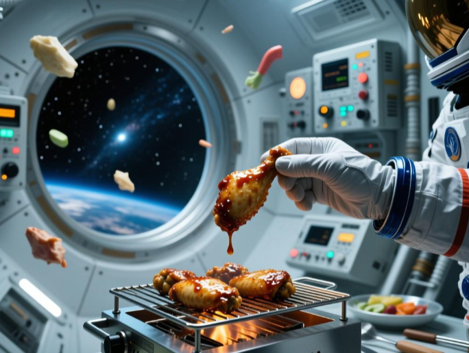 中国航天员在太空烤鸡翅(中国航天迈向美食新高度) 中国航天员在太空烤鸡翅(中国航天迈向美食新高度)