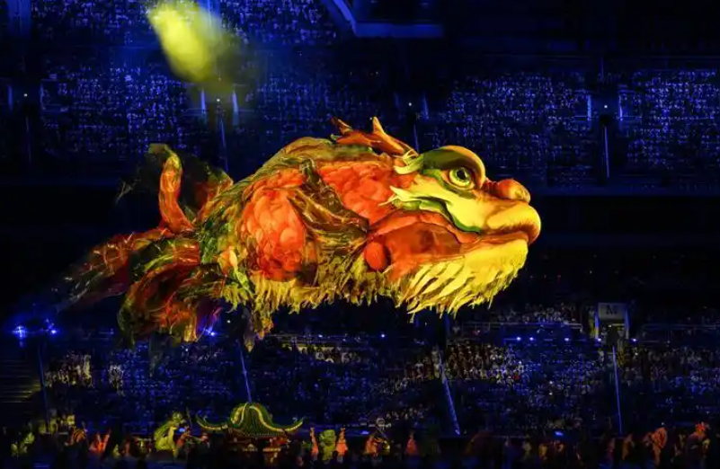 全运会开幕式把大鱼海棠具象化了(全运会开幕式的中式美学)