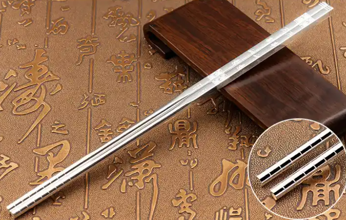 纯银筷子10元一双靠谱吗(999纯银筷子竟是铜合金)