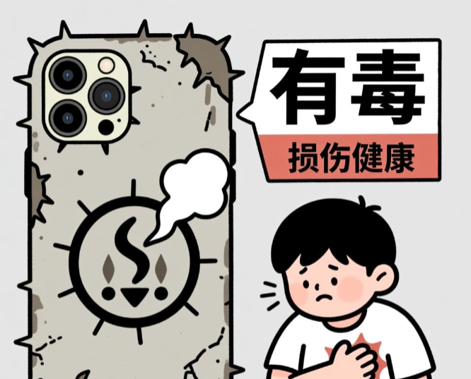 你用的手机壳可能有毒(劣质手机壳长期接触或损伤健康) 你用的手机壳可能有毒(劣质手机壳长期接触或损伤健康)