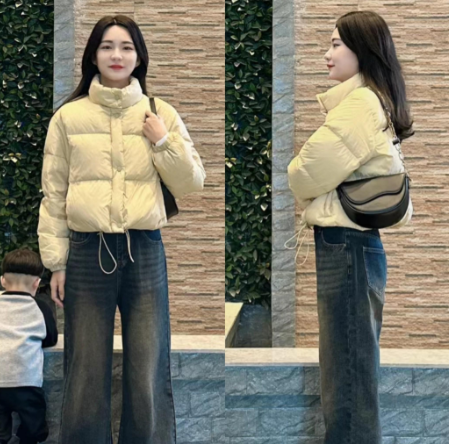 短款面包服搭配阔腿牛仔裤显瘦不臃肿(短款面包服的冬季休闲风穿搭2025) 短款面包服搭配阔腿牛仔裤显瘦不臃肿(短款面包服的冬季休闲风穿搭2025)