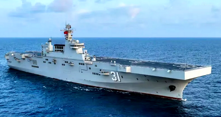 海军四川舰开展首次航行试验！四川舰：新一代两栖攻击舰