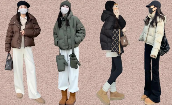 雪地靴配面包羽绒服防风保暖（雪地靴的冬日户外风穿搭2025）