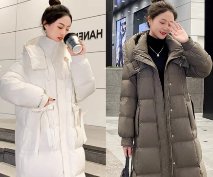 高领毛衣配长款羽绒服极简温暖（高领毛衣的冬日极简风穿搭2025）