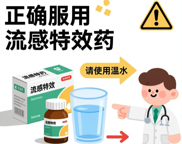 流感特效药你用对水送服了吗?警惕矿泉水“偷走”药效!