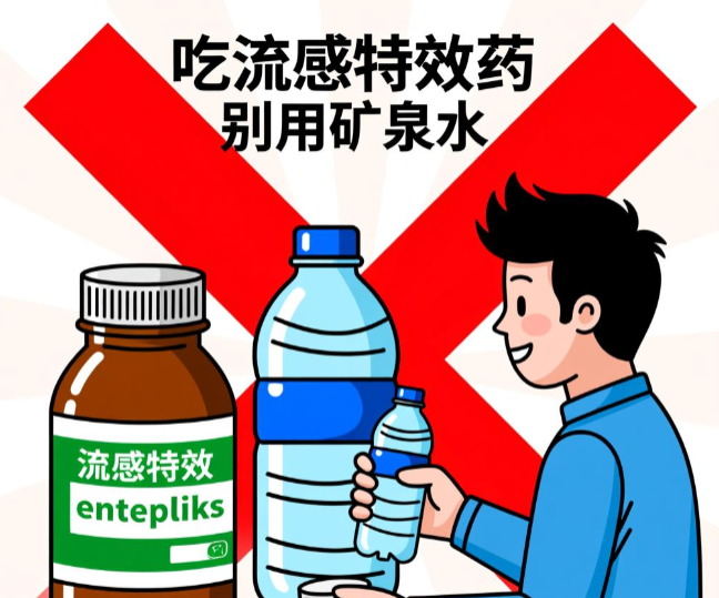 流感特效药你用对水送服了吗?警惕矿泉水“偷走”药效!