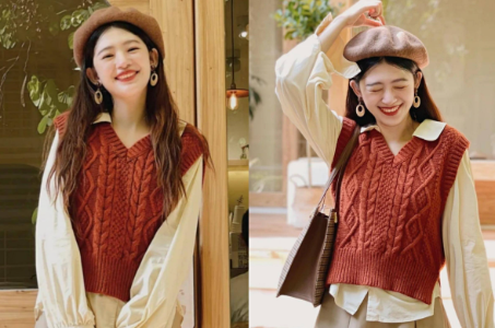 加厚毛呢背心配衬衫叠穿保暖（加厚毛呢背心的冬日基础穿搭2025）