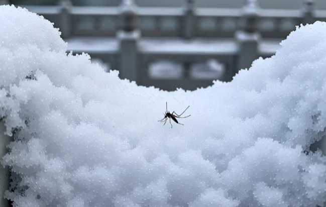 北京雪地上有蚊子在爬?是气候反常还是生物奇迹? 北京雪地上有蚊子在爬?是气候反常还是生物奇迹?
