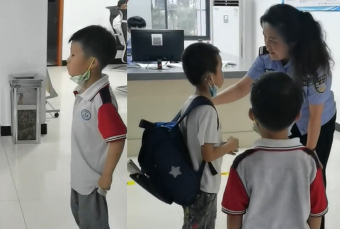 7名小学生组团“报案” 七名小学生吵架到派出所“评理”