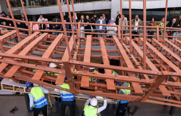 大埃及博物馆第二艘太阳船启动安装 游客可参观目睹第二艘太阳船安装复原过程 大埃及博物馆第二艘太阳船启动安装 游客可参观目睹第二艘太阳船安装复原过程