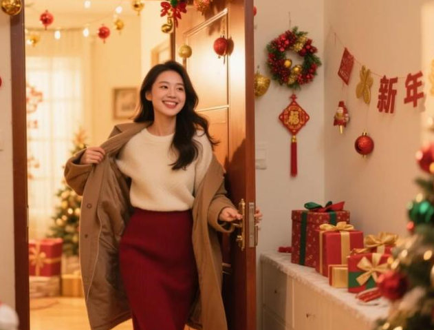 今日告别2025穿啥跨年好看?3套跨年夜穿搭从白天美到零点跨年!