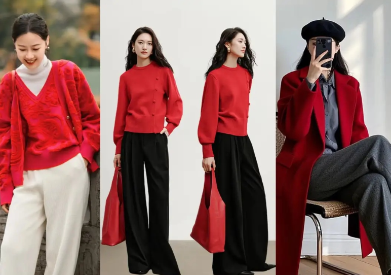 2026春节红色单品高级穿法,叠穿 + 配色技巧避免俗气显气质 2026春节红色单品高级穿法,叠穿 + 配色技巧避免俗气显气质
