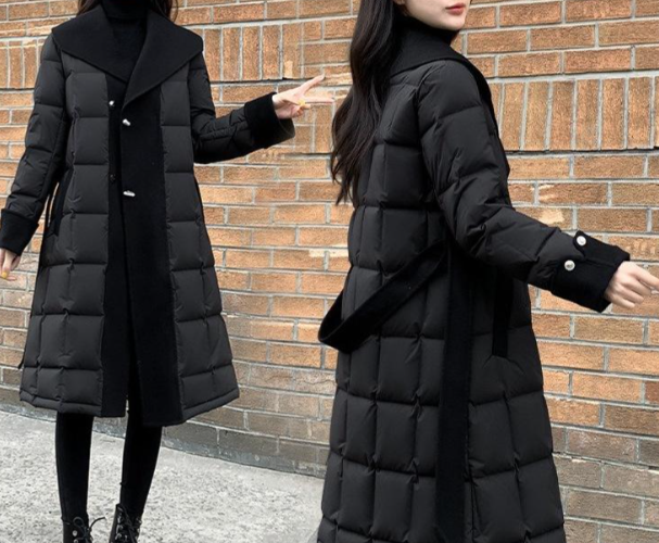 长款羽绒服系带穿法（长羽绒服冬季造型保暖系带技巧2026）