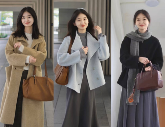 毛呢外套搭配连衣裙优雅(毛呢外套打造优雅冬日造型) 毛呢外套搭配连衣裙优雅(毛呢外套打造优雅冬日造型)