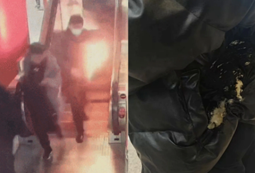 未使用的充电宝竟自燃！地铁站内充电宝自燃乘客外套被烧穿