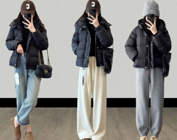 短款羽绒服搭配高腰裤优化比例(短款羽绒服塑造上短下长身材秘籍2025) 短款羽绒服搭配高腰裤优化比例(短款羽绒服塑造上短下长身材秘籍2025)