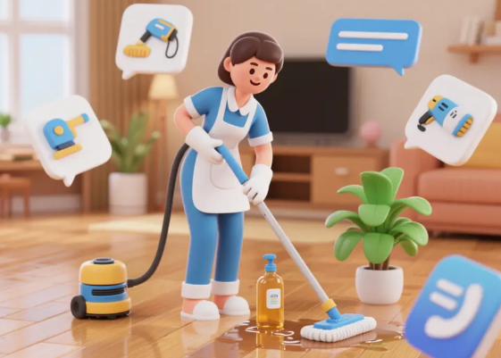 春节前保洁服务已进入“爆单”模式 临近春节全国家政保洁档期排满