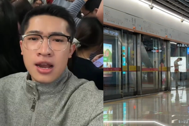 小伙为克服自卑在地铁上演讲 广州小伙为突破自己在地铁上演讲