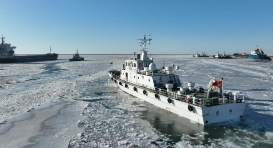 渤海辽东湾海冰进入今冬严重冰期 渤海辽东海冰面积已达到10090平方公里