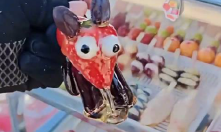 东北摊主推出抽象新品“马糖葫芦” 东北摊主潦草“马糖葫芦”意外爆红